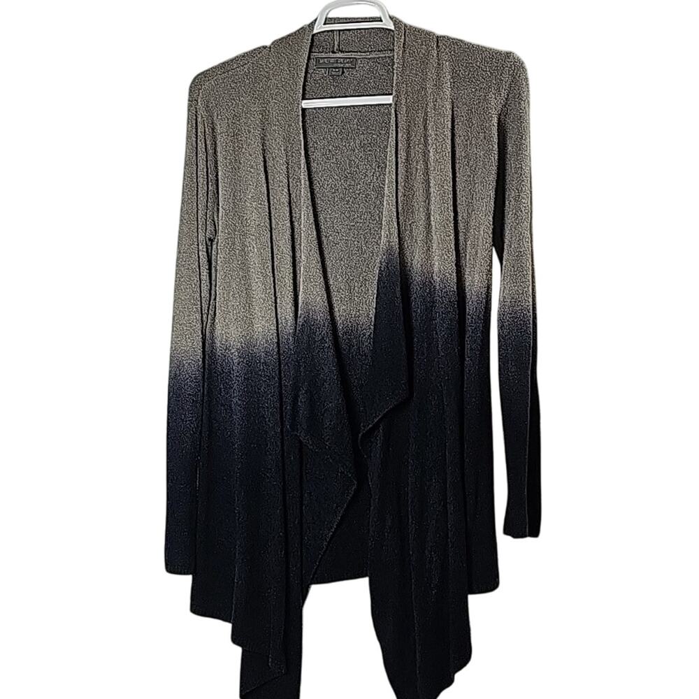 Barefoot Dreams Cozy Chic Lite Knit Women Sz S/M Ombre Asymmetrical Cardigan